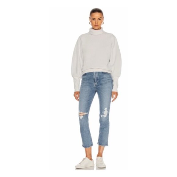 AGOLDE Riley High Rise Straight Crop Jeans in Whiplash - Picture 1 of 12